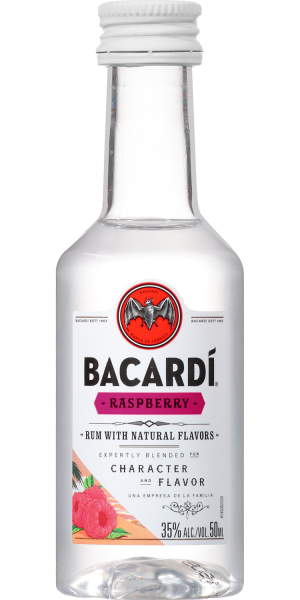 BACARDI RASPBERRY PL 50ML SLEEVE (10 BOTTLES)