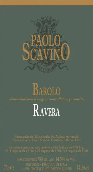 Paolo Scavino Barolo Ravera