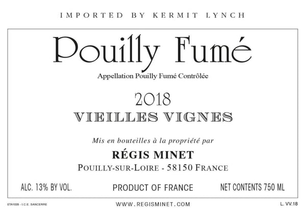 Minet Pouilly Fume Vieilles Vignes BLANC