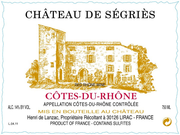 CHATEAU DE SEGRIES COTES DU RHONE