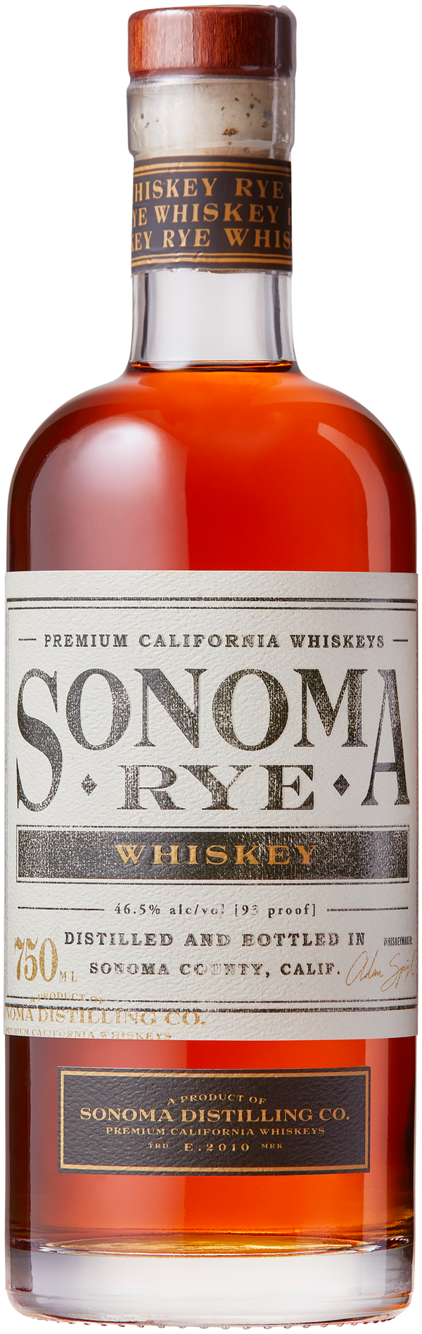 SONOMA DISTILLING STRAIGHT RYE