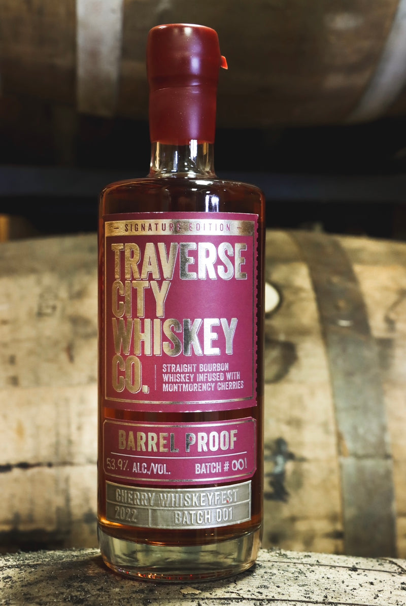 TRAVERSE CITY BARREL PROOF CHERRY WHISKEY