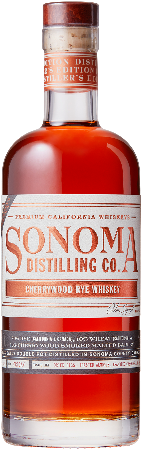 SONOMA DISTILLING CHRYWOOD RYE