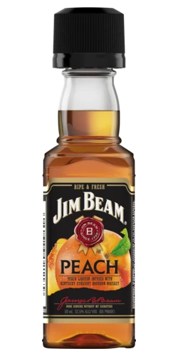 JIM BEAM PEACH PL 50ML SLEEVE (10 BOTTLES)