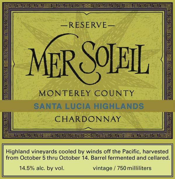 Mer Soleil Chardonnay Reserve, Santa Lucia Highlands