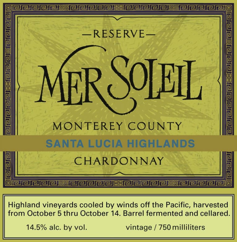 Mer Soleil Chardonnay Reserve, Santa Lucia Highlands