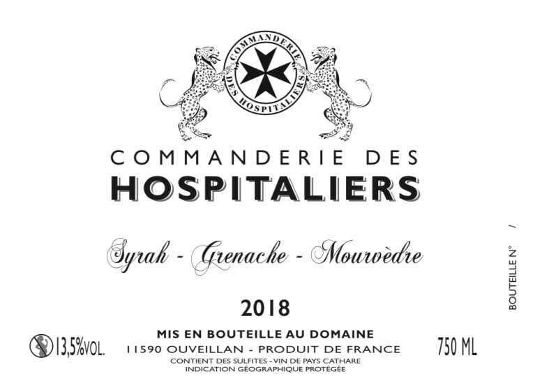 Commanderie Des Hospitaliers Red Blend