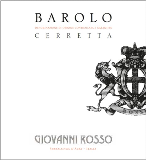 Giovanni Rosso Barolo Cerretta, Piedmont