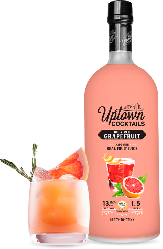 Uptown Cocktails Ruby Red Grapefruit 1.5L (Pack of 6)