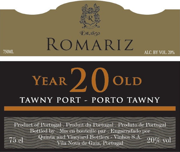 ROMARIZ 20 YEAR OLD TAWNY PORT