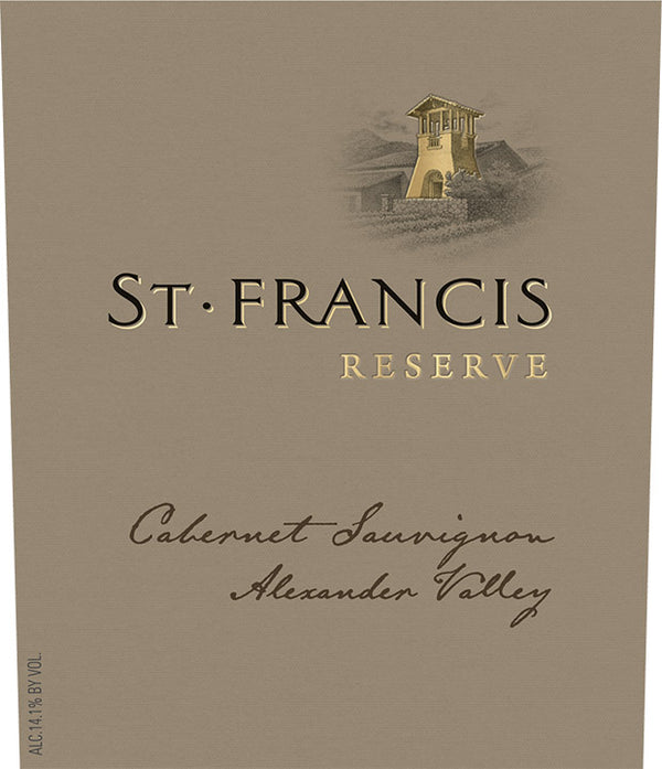 St Francis Cabernet Sauvignon Reserve, Alexander Valley