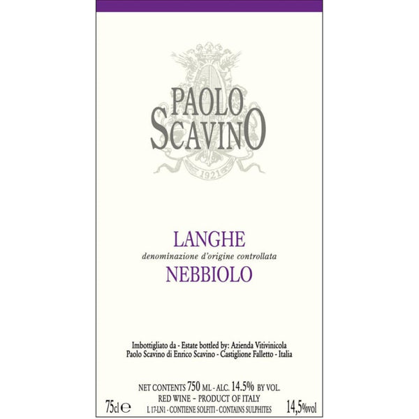 Paolo Scavino Langhe Nebbiolo