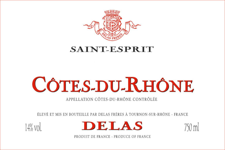 DELAS FRERES COTES DU RHONE ST ESPRIT ROUGE