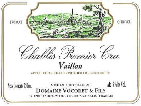 Vocoret Chablis 'Les Vaillons' 1er Cru