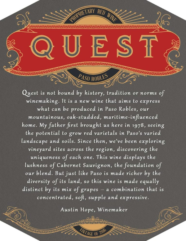 Quest Proprietary Red, Paso Robles